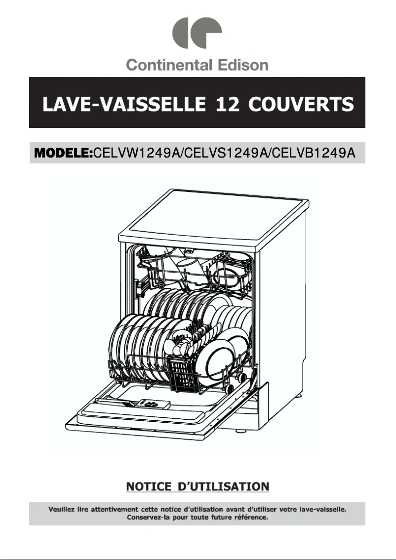 Image de la première page du manuel de l'appareil CELVB1249A
