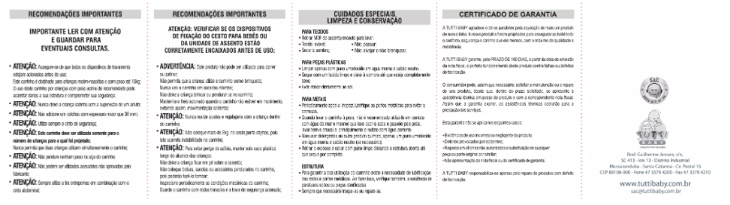 Page 1 de la notice Manuel utilisateur Tutti Baby Magni