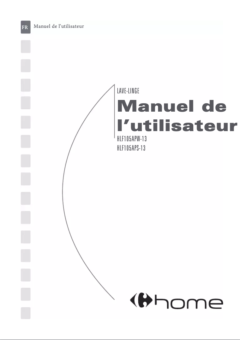 Page n°1 - Manuel utilisateur Carrefour Home HLF105APW-13