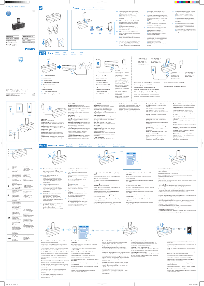 Image de la première page du manuel de l'appareil AS860