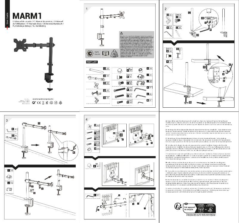 Image de la première page du manuel de l'appareil MARM1