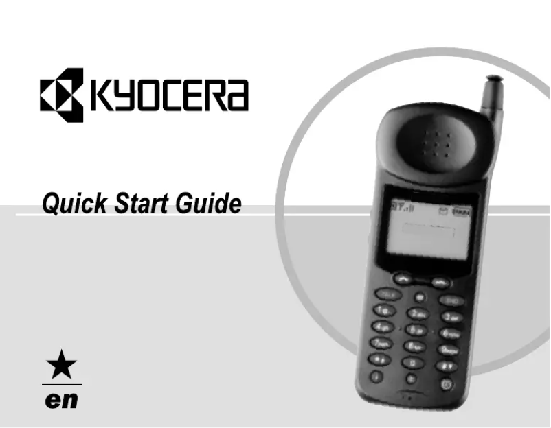 Página 1 del manual Guía de inicio rápido Kyocera QCP 860