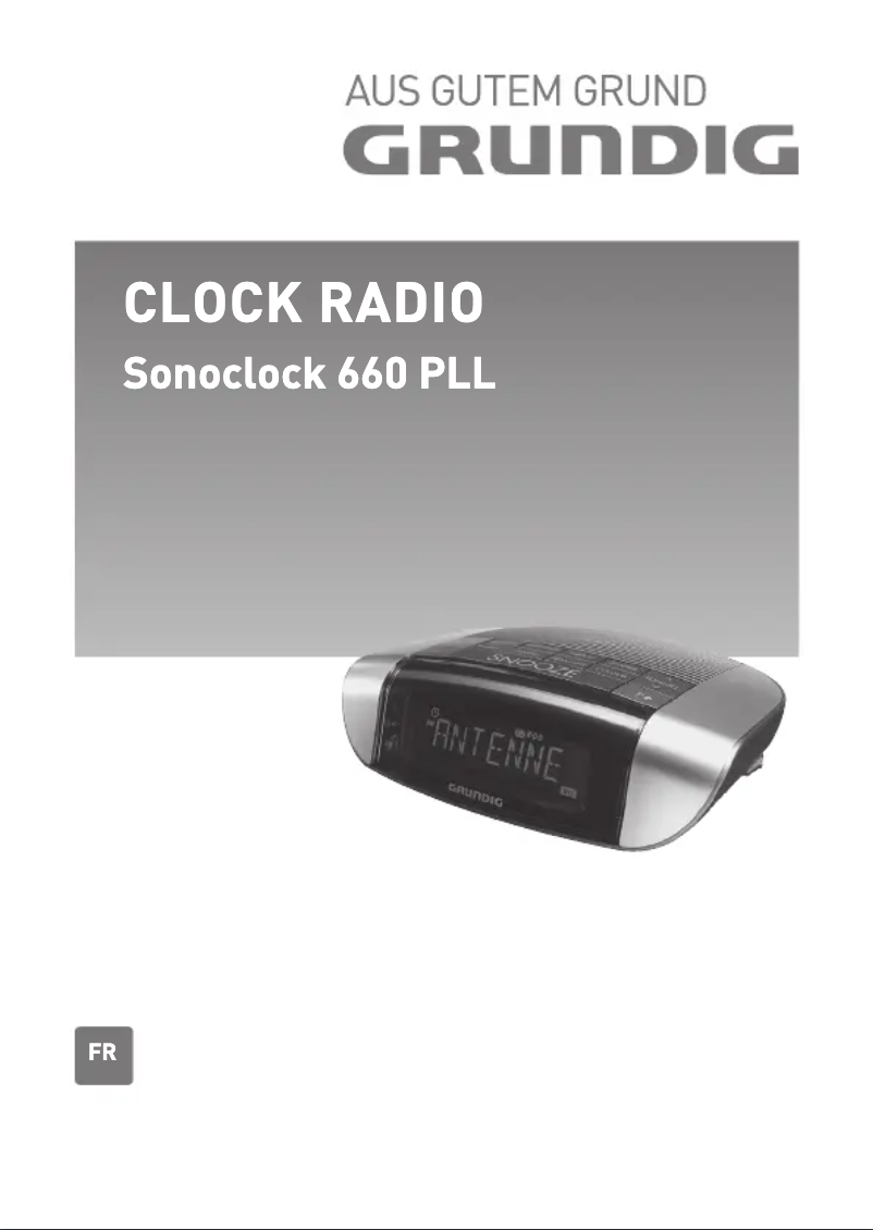 Page 1 de la notice Manuel utilisateur Grundig Sonoclock 660 PLL