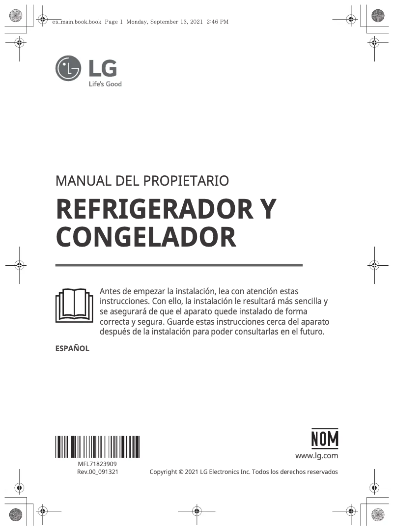 Page n°1 - Manuel utilisateur LG VS27BXQP