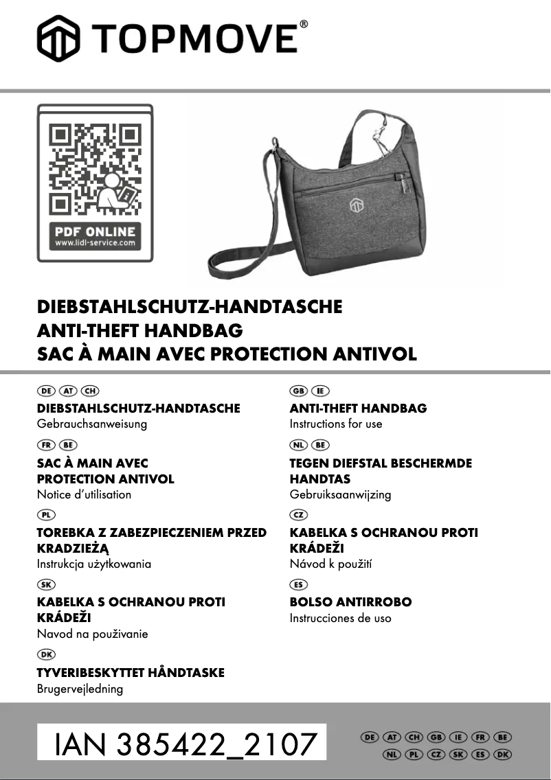 Page n°1 - Manuel utilisateur Topmove IAN 385422