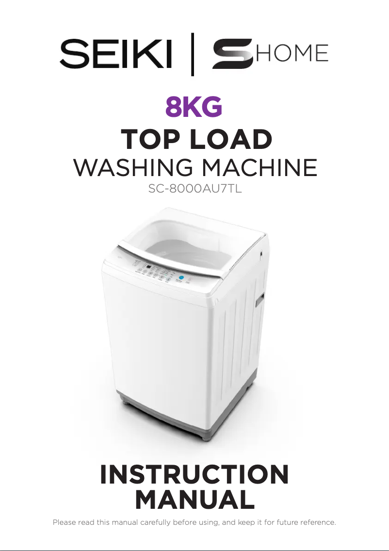 Page 1 de la notice Manuel utilisateur Seiki SC-8000AU7TL