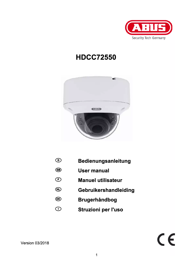 Page n°1 - Mode d'emploi Abus HDCC72550