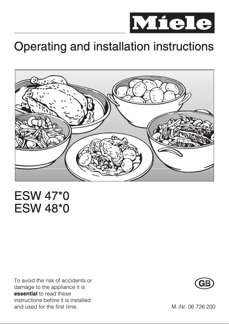 Image de la première page du manuel de l'appareil ESW 4820