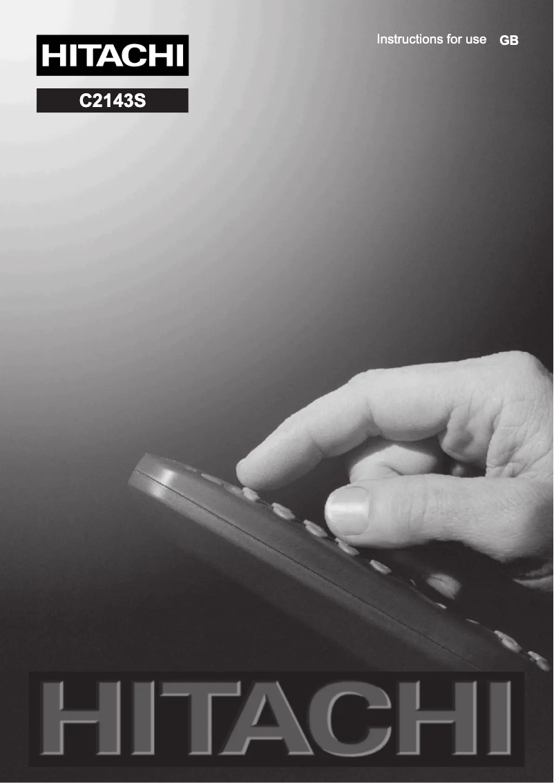 Image de la première page du manuel de l'appareil C2143S