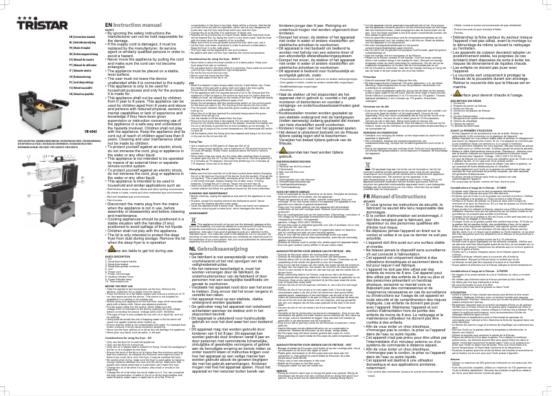 Page 1 of the manual User Manual TriStar FR-6945