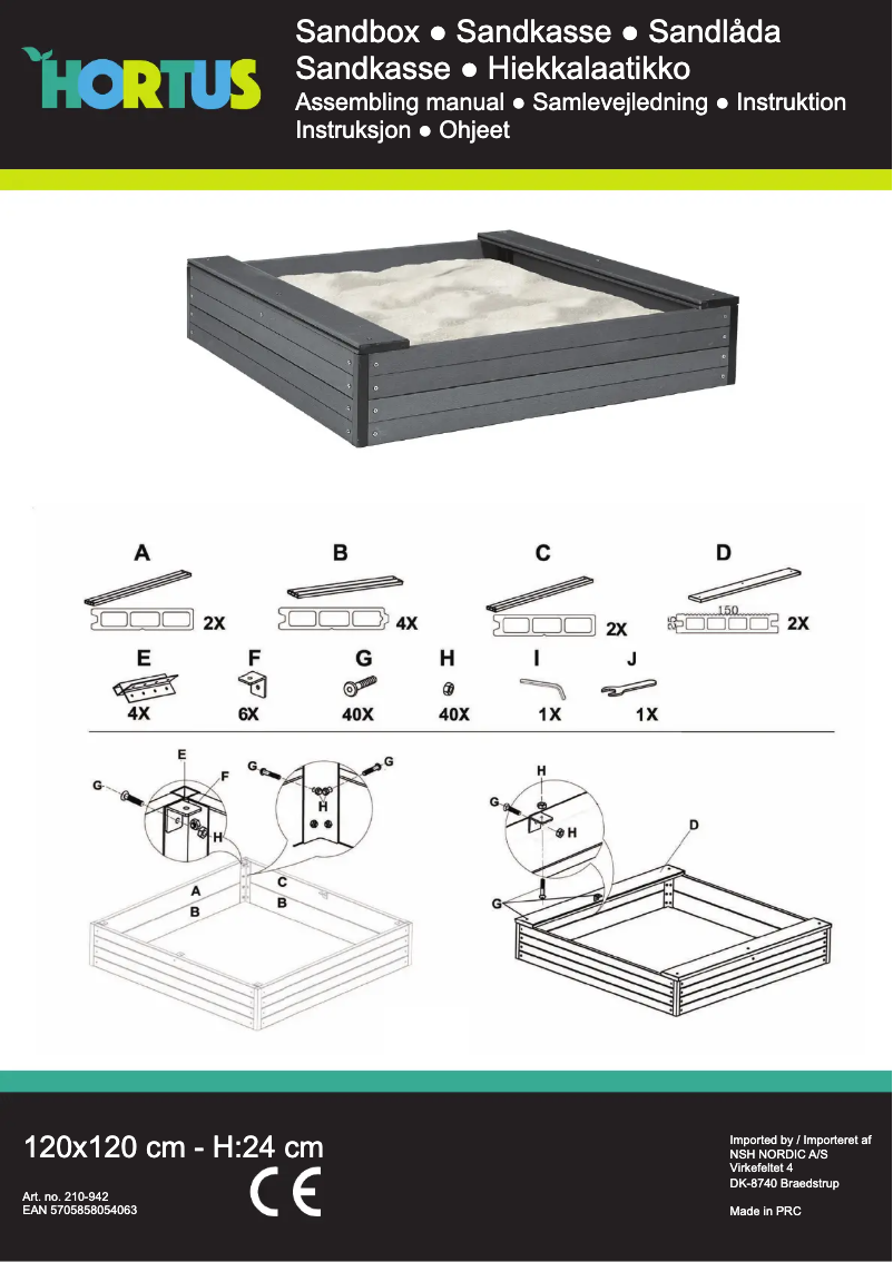 Page n°1 - Manuel utilisateur Nordic Play 210-942