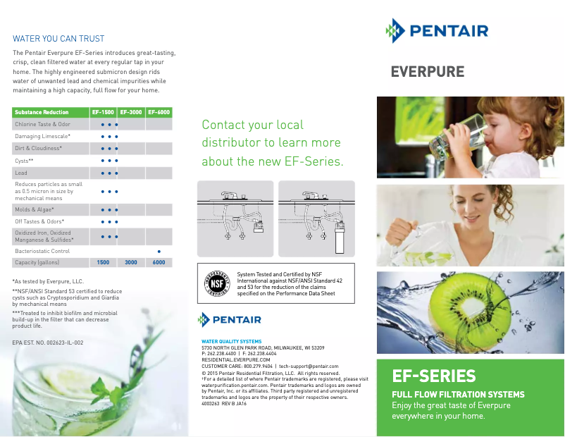 Image de la première page du manuel de l'appareil EF-6000