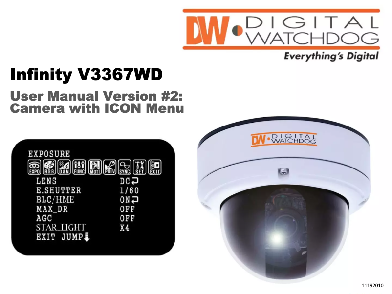 Page n°1 - Manuel utilisateur Digital Watchdog Infinity DSP DWC-V3367WD