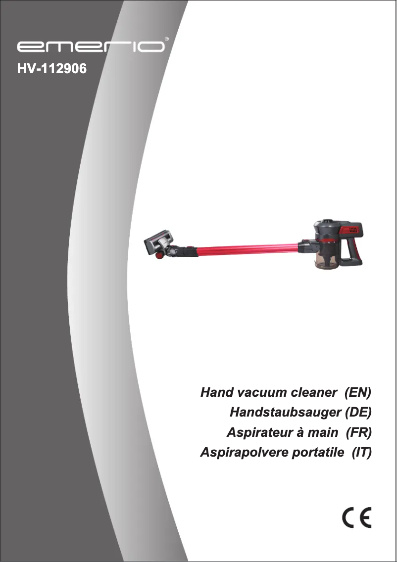 Image de la première page du manuel de l'appareil HV-112906