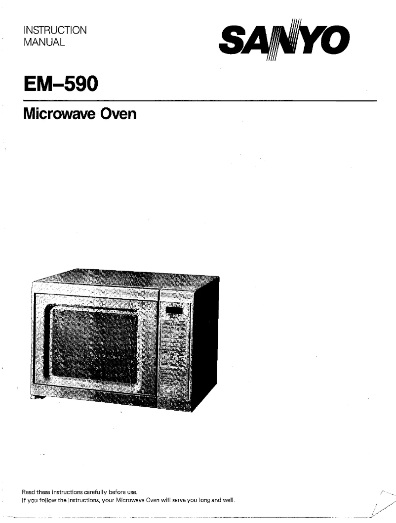 Page n°1 - Manuel utilisateur Sanyo EM-590
