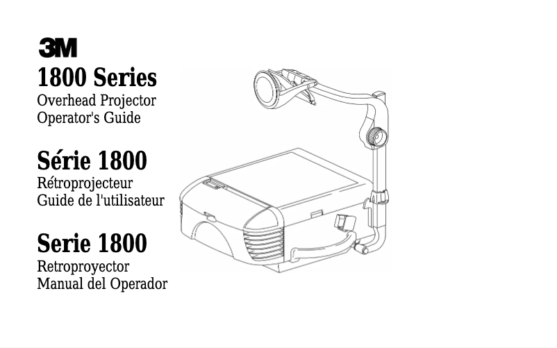 Page 1 de la notice Manuel utilisateur 3M 1800