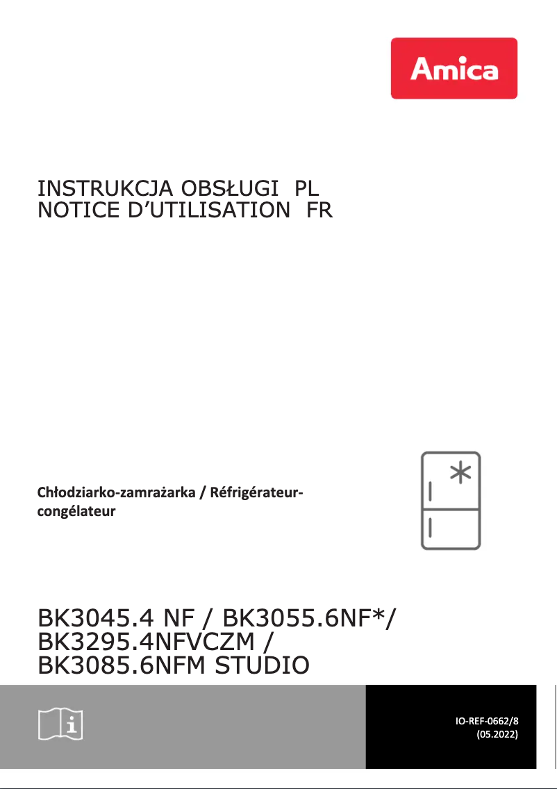 Page 1 de la notice Fiche technique Amica BK3085.6NFM