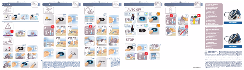 Page 1 de la notice Manuel utilisateur Calor Pro Express GV8730