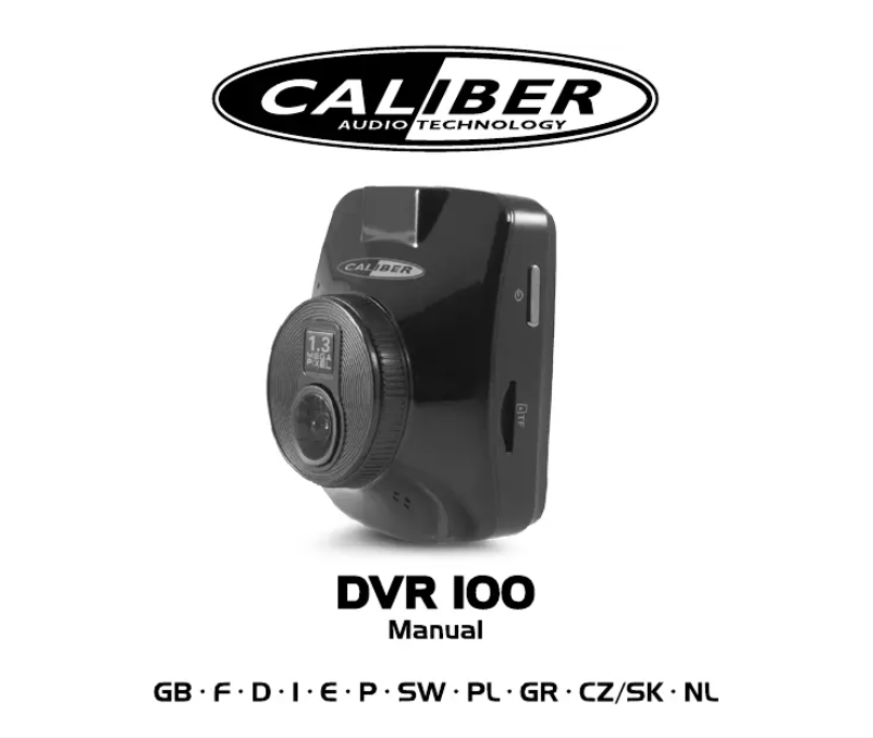 Imagen de la primera página del manual del dispositivo DVR100