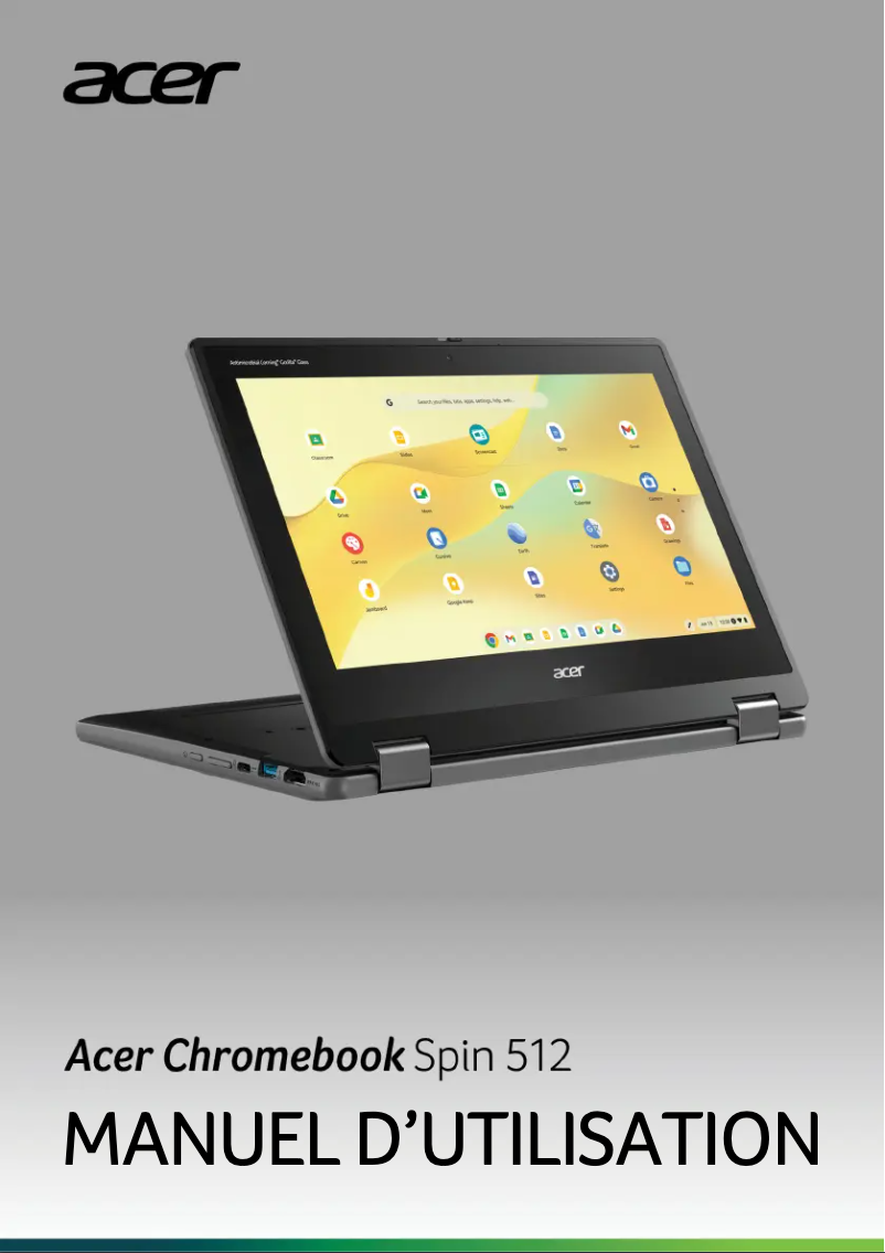 Página 1 del manual Manual de usuario Acer Chromebook Spin 511