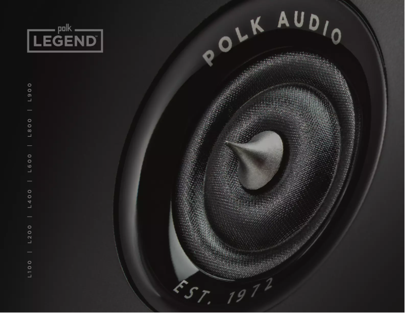 Page 1 de la notice Brochure Polk Legend L800