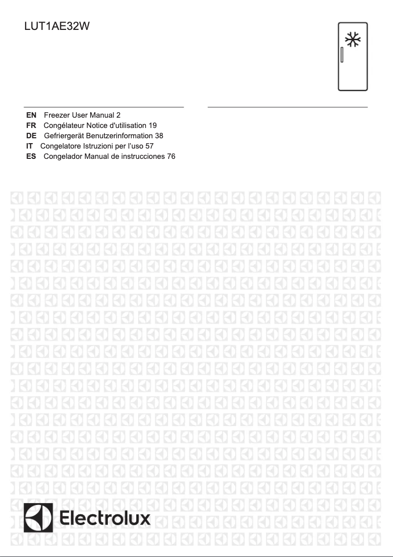 Page 1 de la notice Manuel utilisateur Electrolux LUT1AE32W