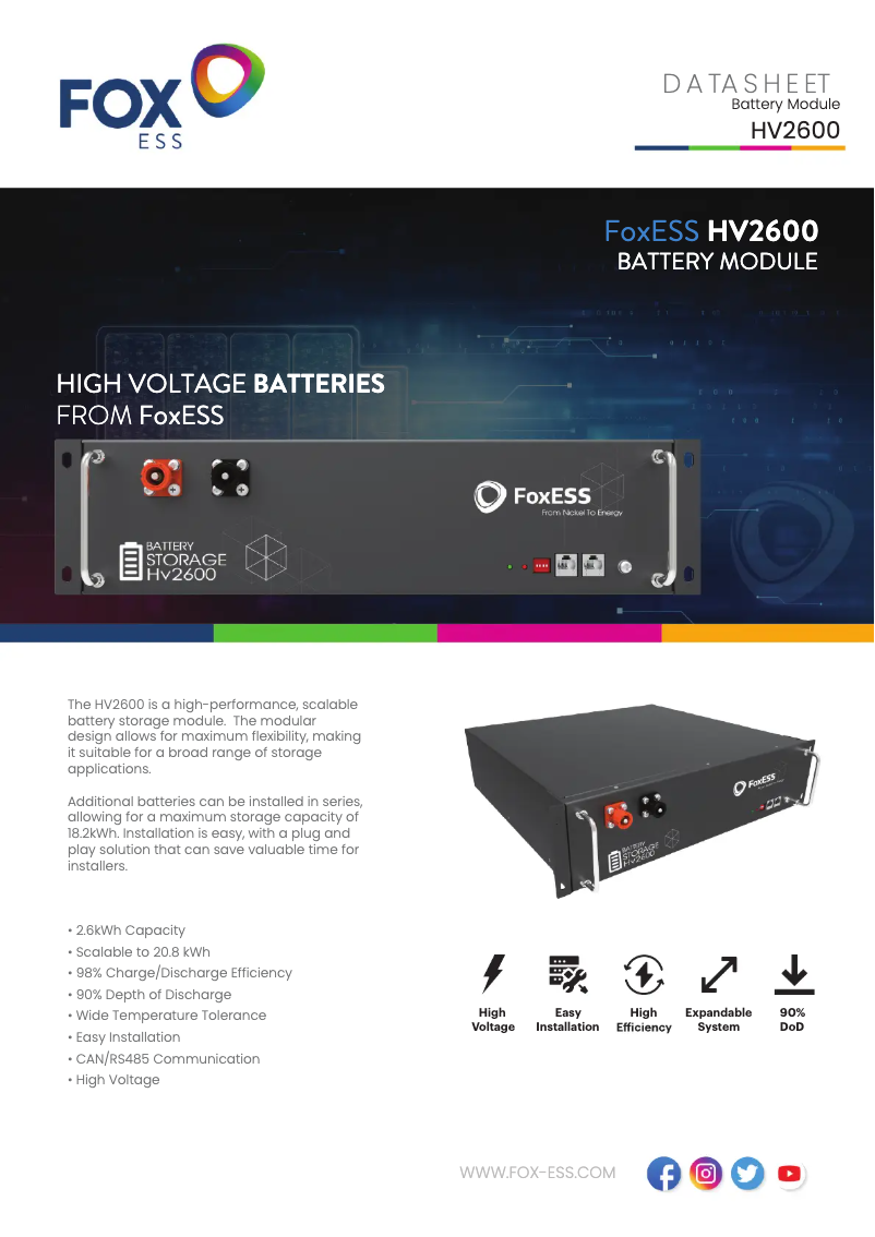 Image de la première page du manuel de l'appareil HV2600