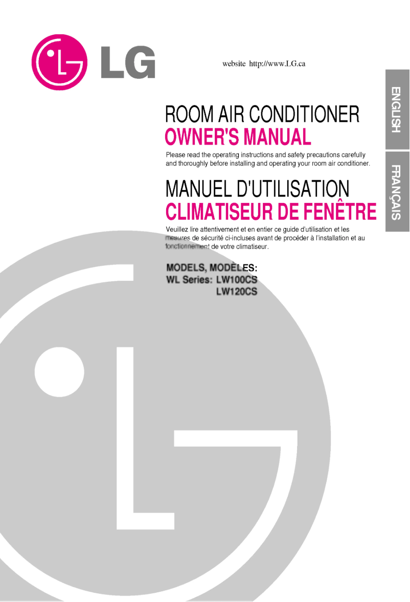 Image de la première page du manuel de l'appareil LW100CS