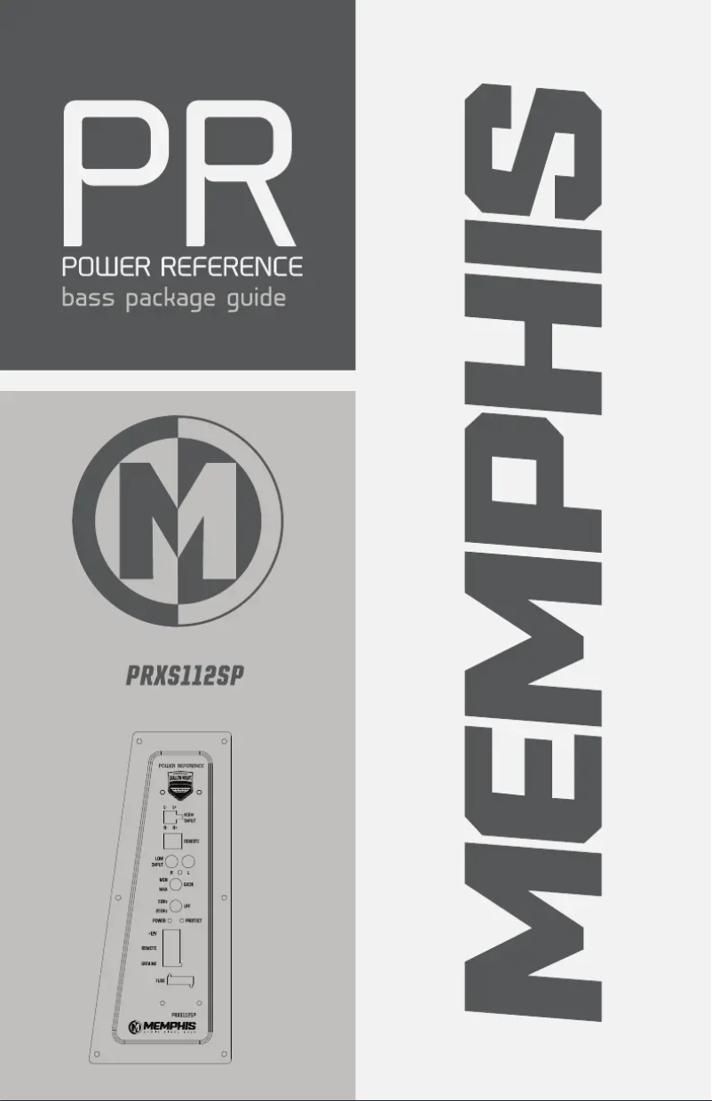 Image de la première page du manuel de l'appareil PRXS112SP