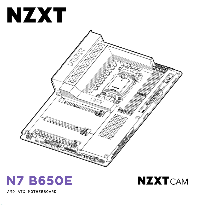 Page 1 de la notice Manuel utilisateur NZXT N7 B650E