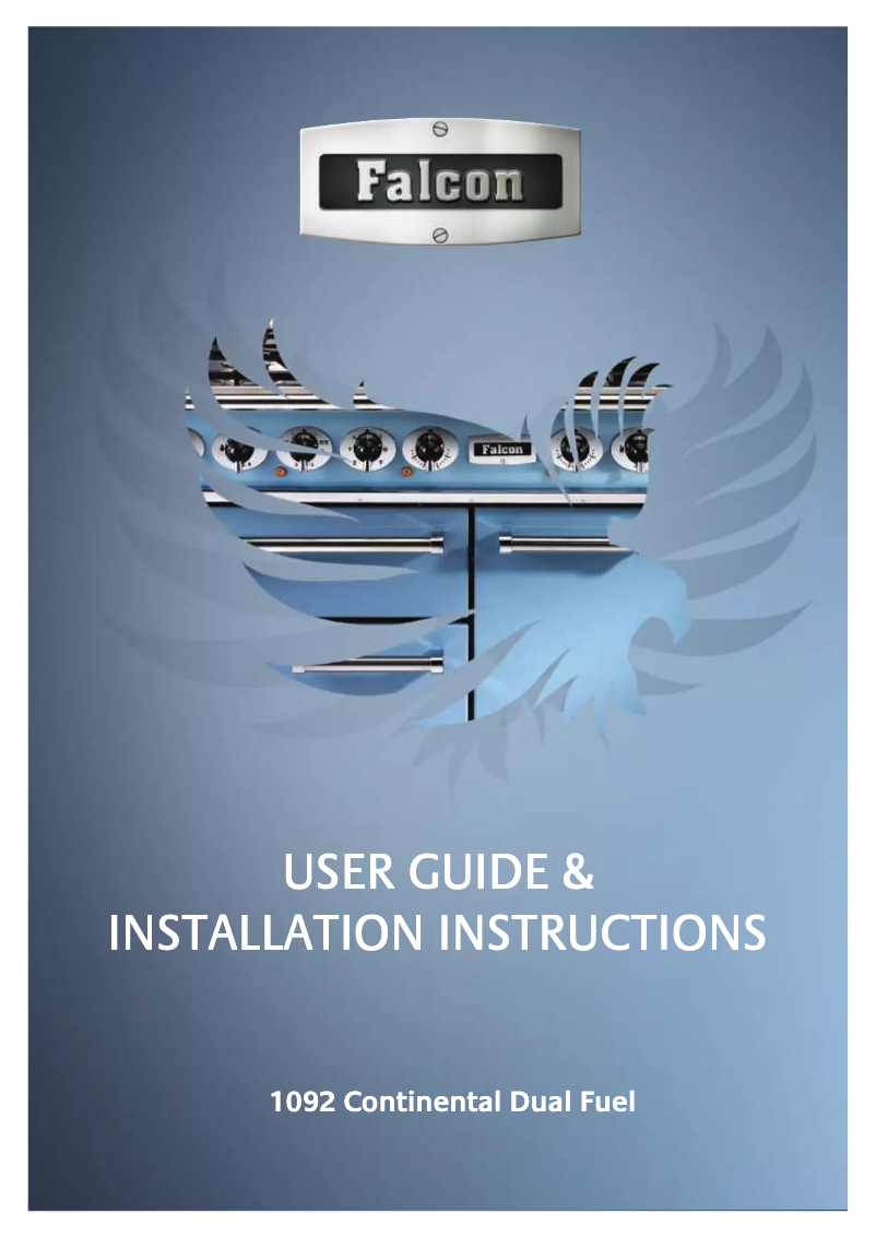 Page n°1 - Manuel utilisateur Falcon 1092 Dual Fuel