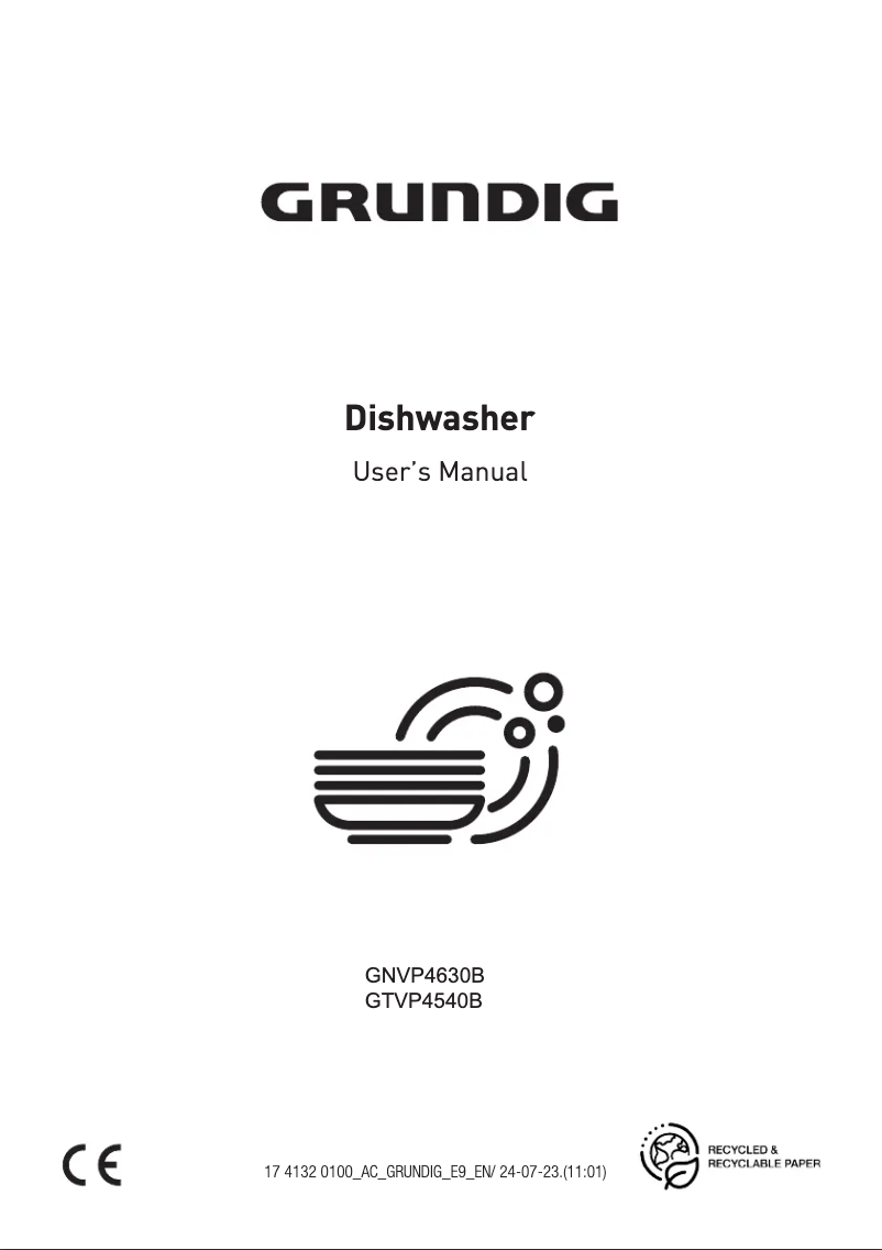 Image de la première page du manuel de l'appareil GTVP4540B