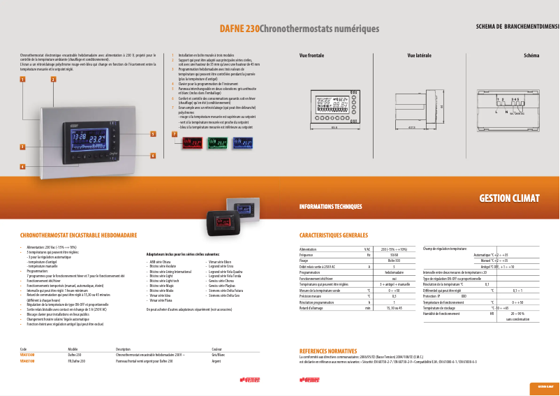 Image de la première page du manuel de l'appareil Dafne 230
