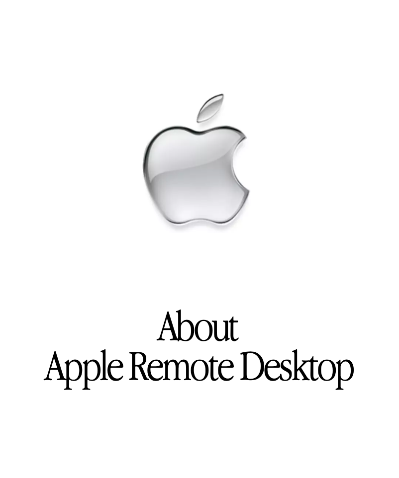 Page n°1 - Manuel utilisateur Apple Remote Desktop