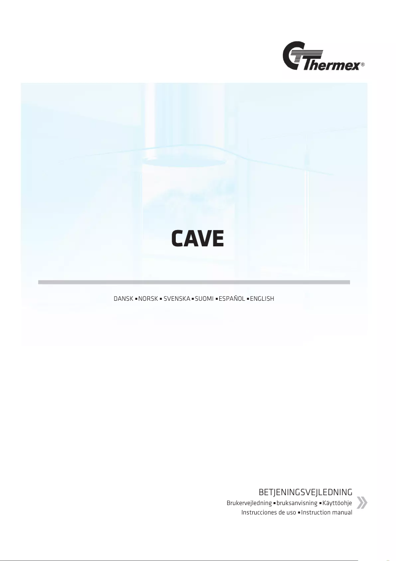 Page n°1 - Manuel utilisateur Thermex Cave
