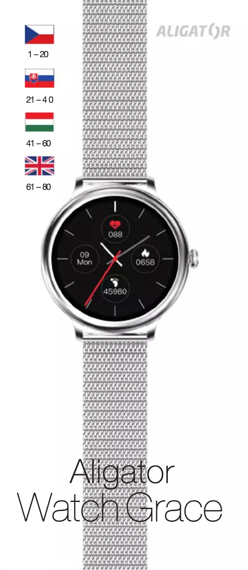 Page 1 de la notice Manuel utilisateur Aligator Watch Grace