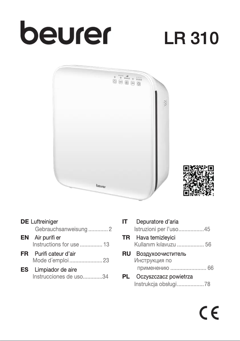 Page 1 de la notice Manuel utilisateur Beurer LR 310
