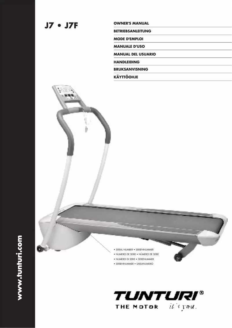 Image de la première page du manuel de l'appareil J7