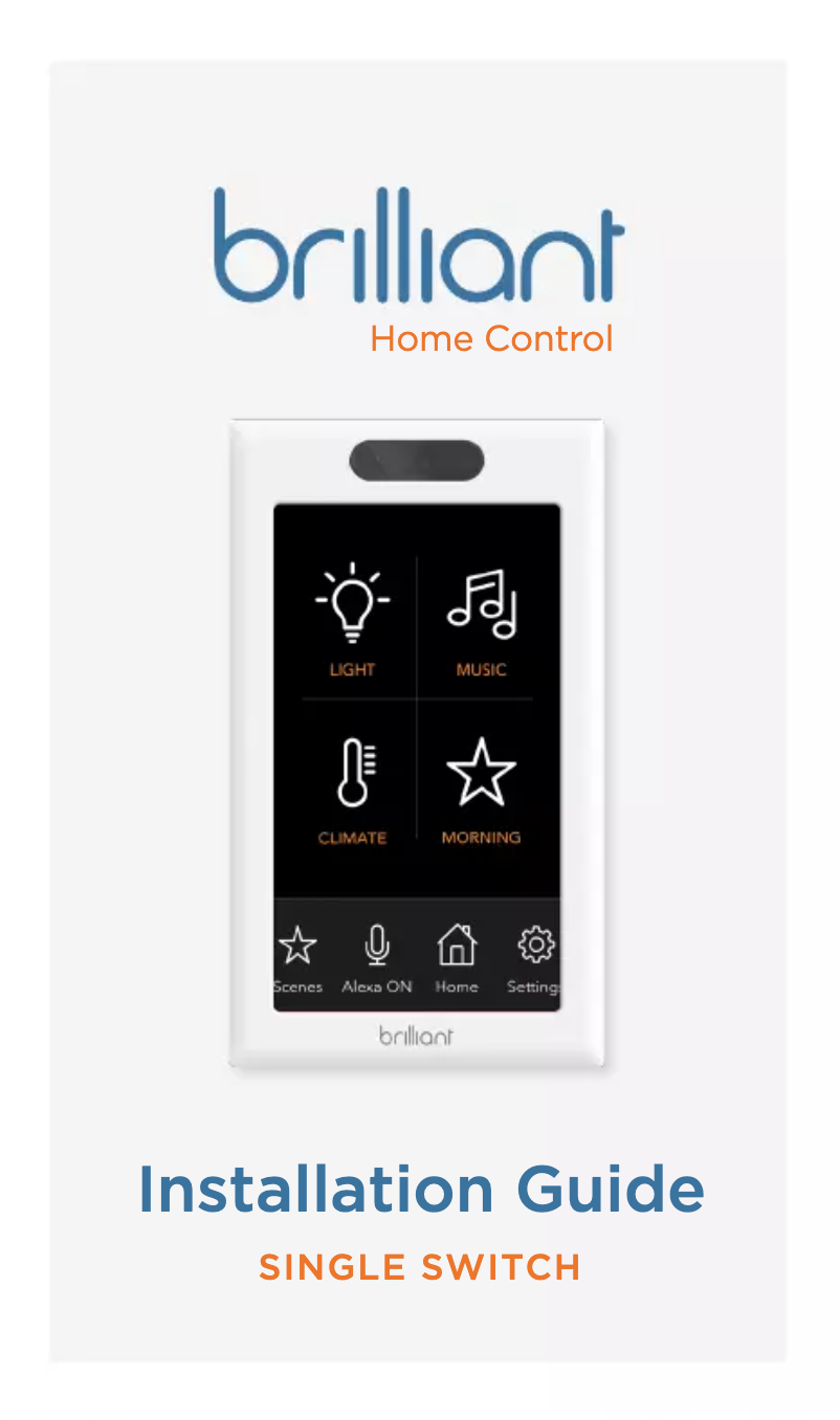 Page n°1 - Manuel utilisateur Brilliant BRSH1SC