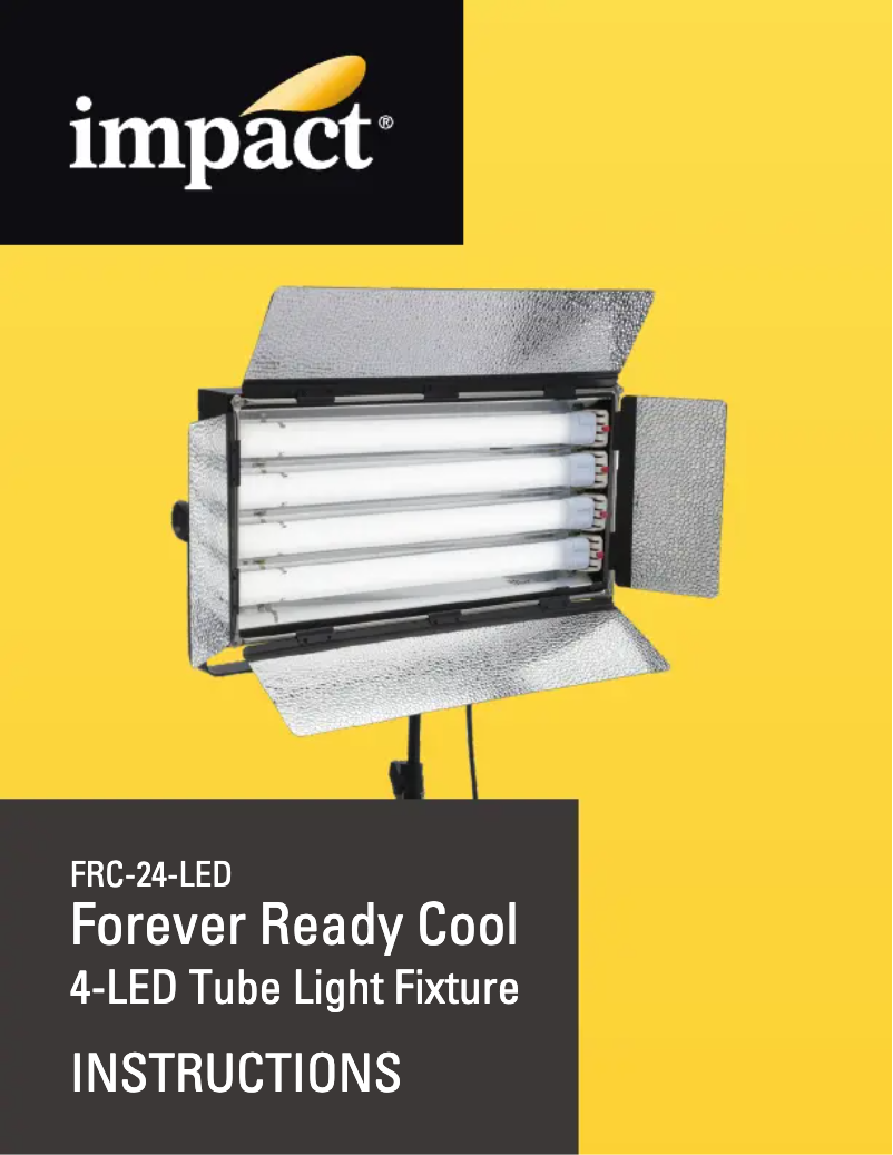 Page 1 de la notice Manuel utilisateur Impact Forever Ready Cool FRC-24-LED