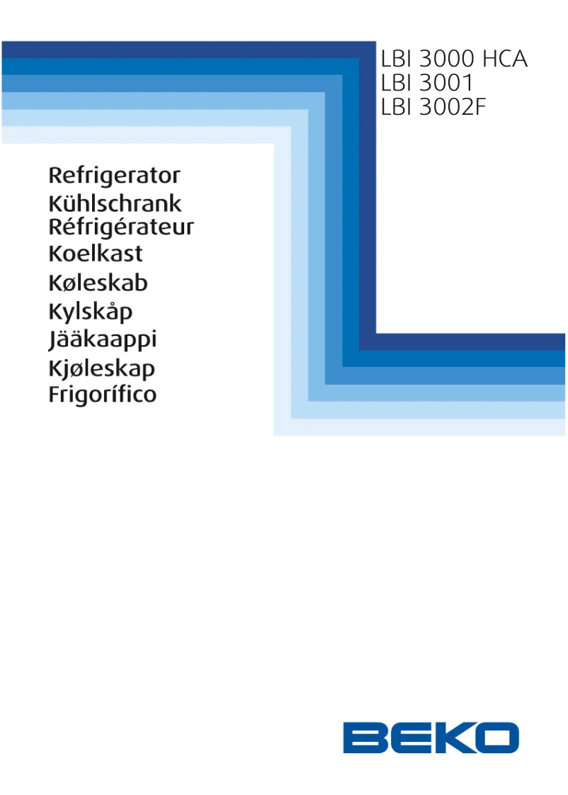Page n°1 - Manuel utilisateur Beko LBI 3000 HCA