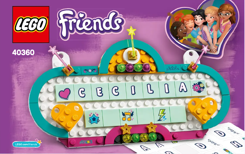 Page 1 de la notice Manuel utilisateur Lego Friends 40360