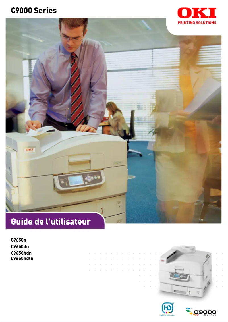 Page 1 de la notice Manuel utilisateur OKI C9650n