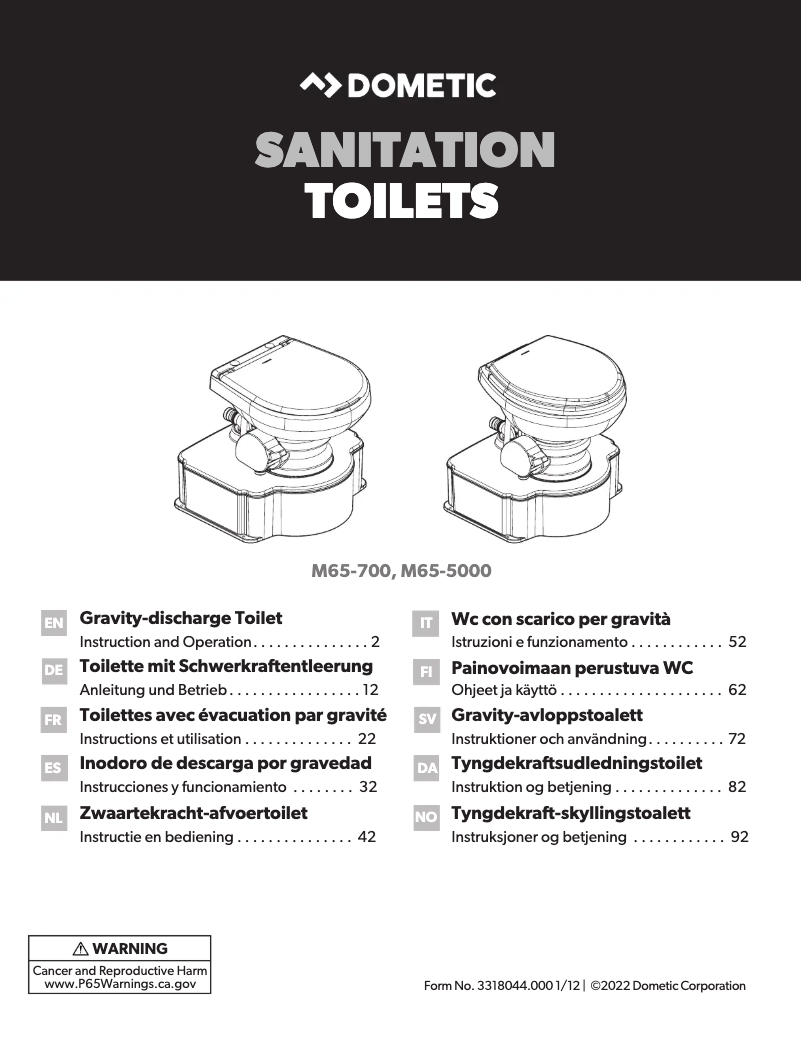 First page image of the manual for M65-700