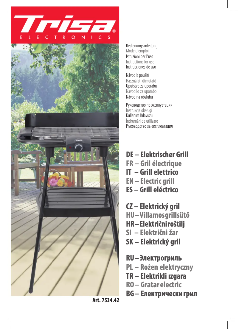 Page 1 de la notice Manuel utilisateur Trisa 7534.4245