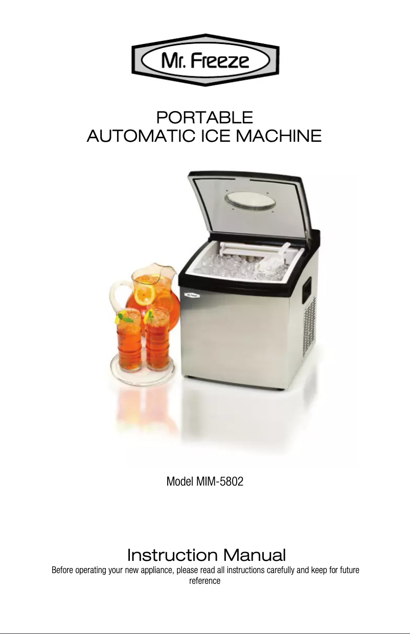 Page n°1 - Manuel utilisateur Maxi-Matic MIM-5802