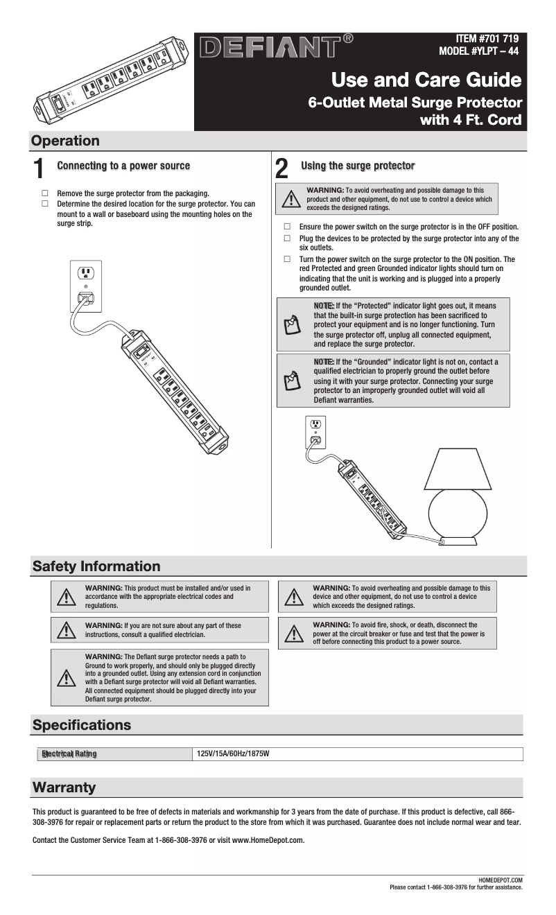 First page image of the manual for 80020ANDIS
