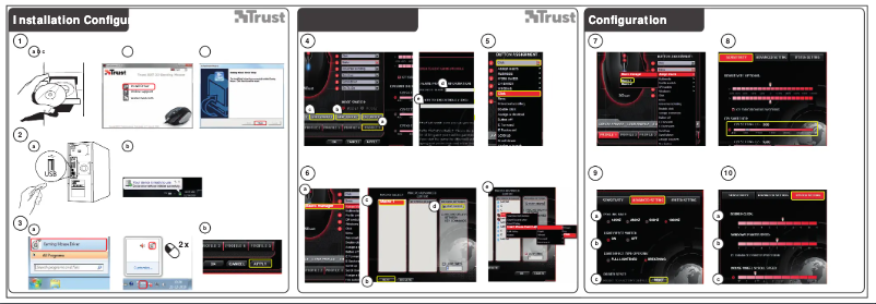 Page 1 de la notice Manuel utilisateur Trust GXT 23