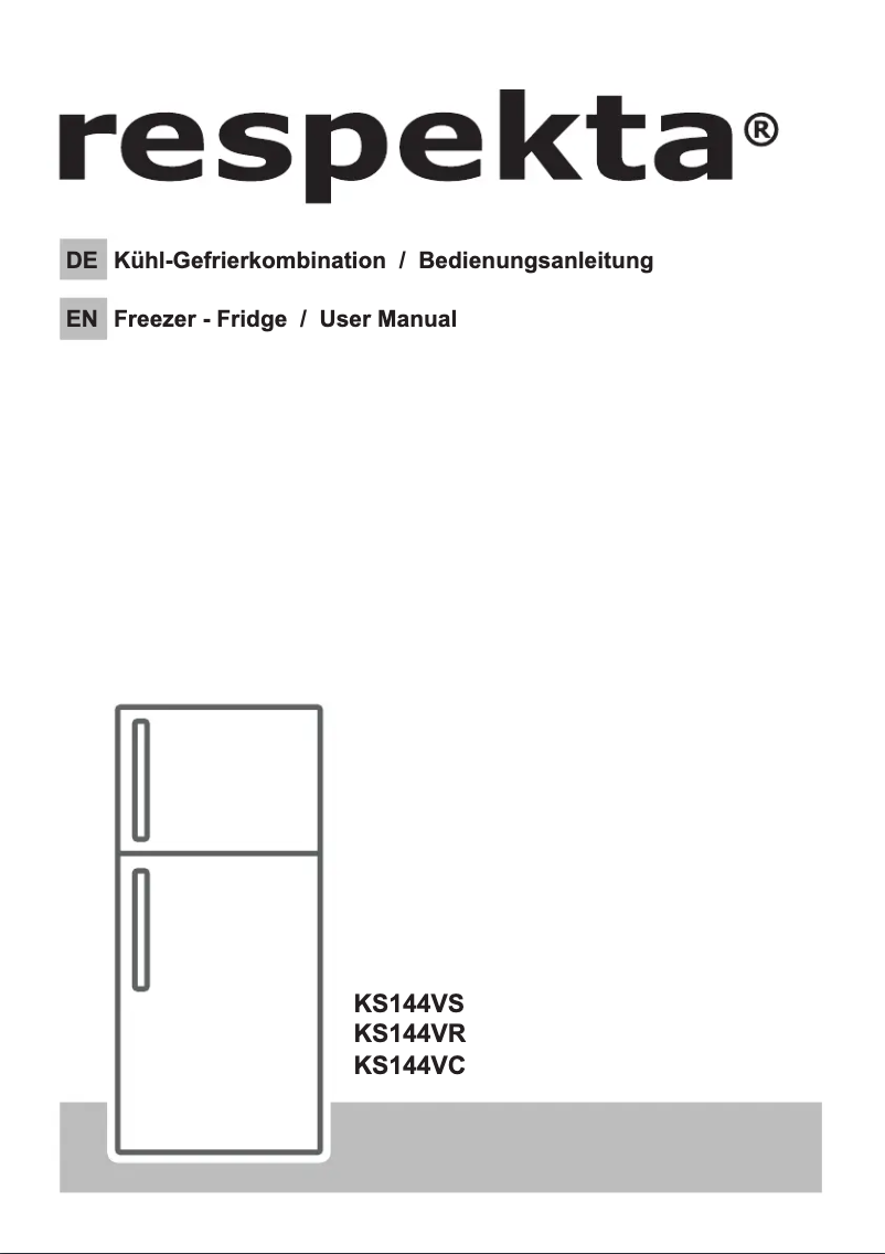 Page n°1 - Manuel utilisateur Respekta KS 144 VC