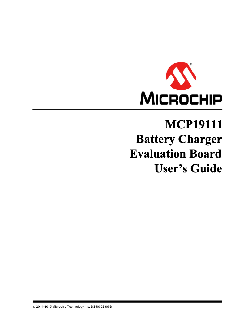 Página 1 del manual Manual de usuario Microchip MCP19111